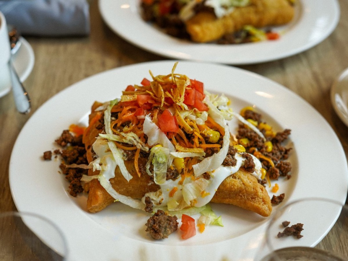 Winnipeg Indigenous restaurant guide - A bannock taco at Manoomin (Maddy Reico) 